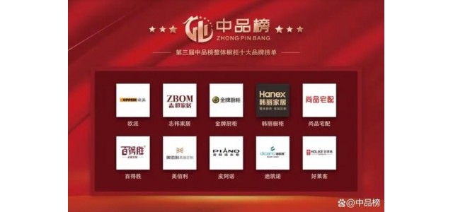 2022年第三届“中国产品榜”整体橱柜十大品牌名单揭晓！